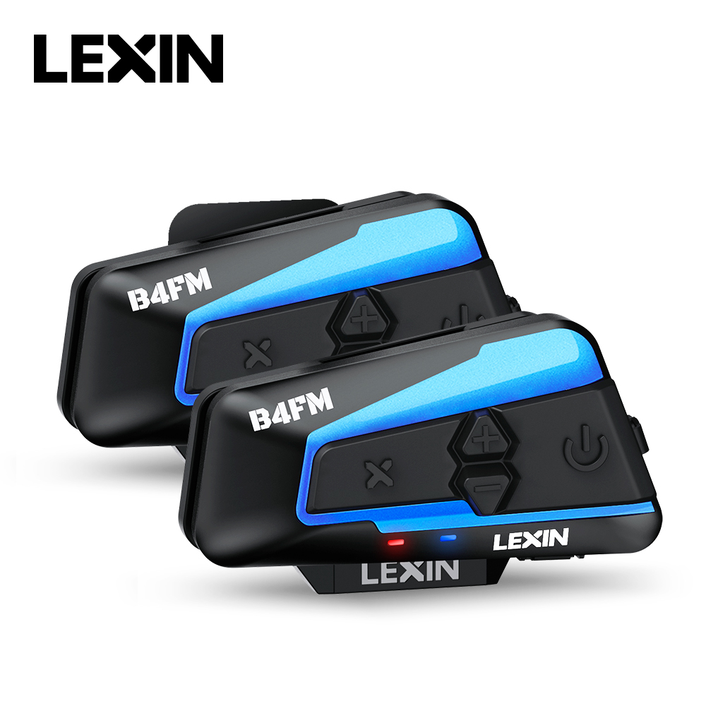 Motorcycle Helmet Bluetooth Built In - Lexin headset helm interkom sepeda motor