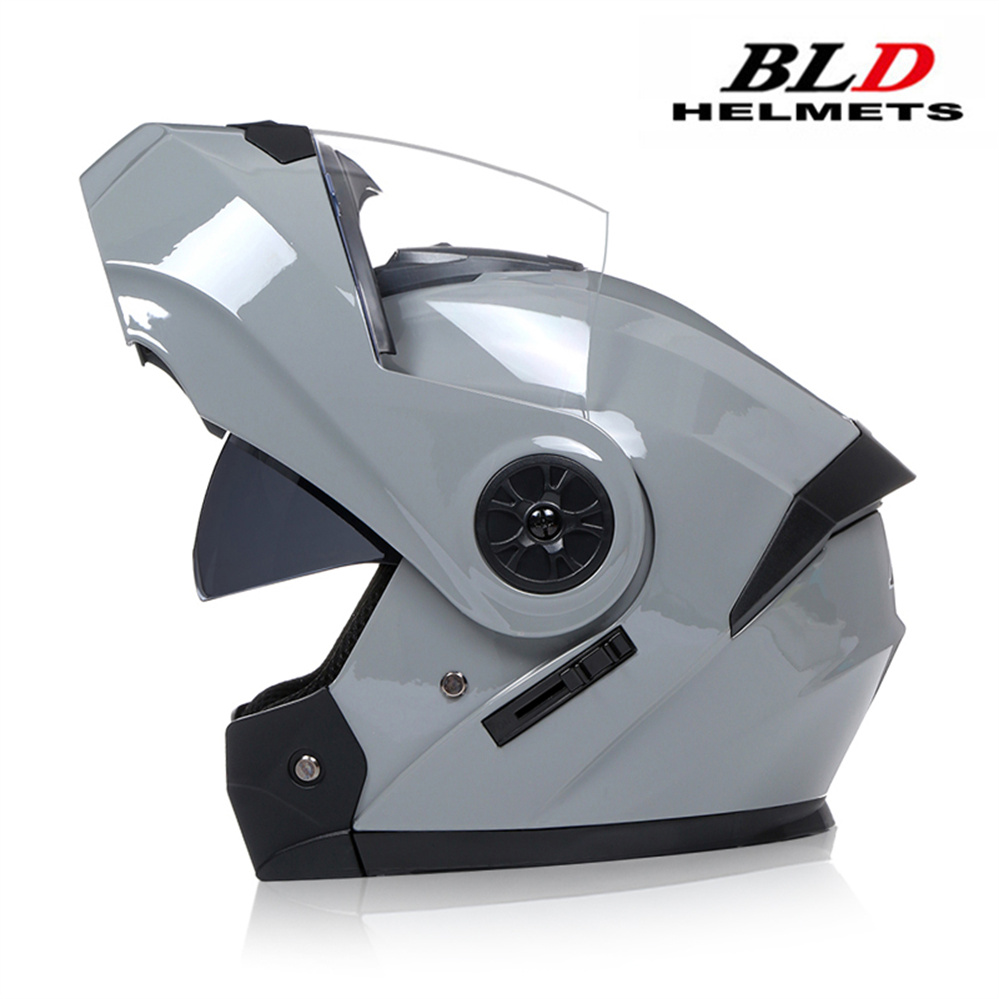 Modular Motorcycle Helmet Dot Approved - Helm sepeda motor lensa ganda Modular,