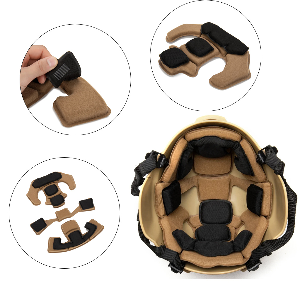 Helmet Replacement Liner Pads - Bantalan Taktis Busa Memori Pengganti Bantalan