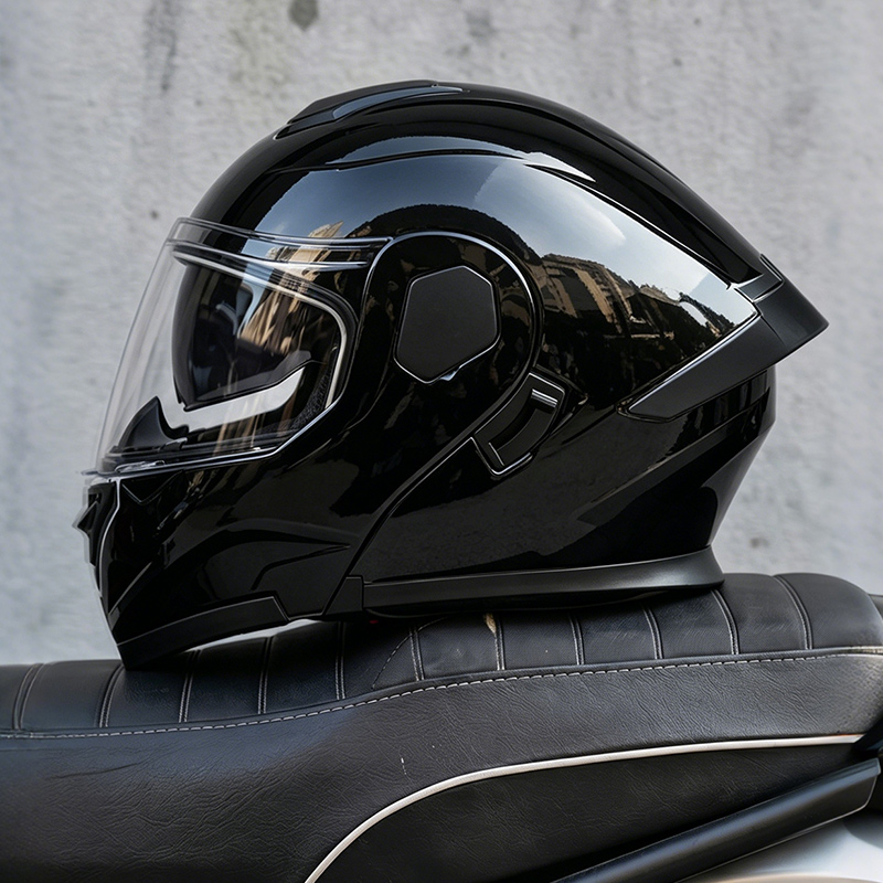 Flip Up Helmet Dual Visor - Helm Motor Open Face Berkualitas Tinggi